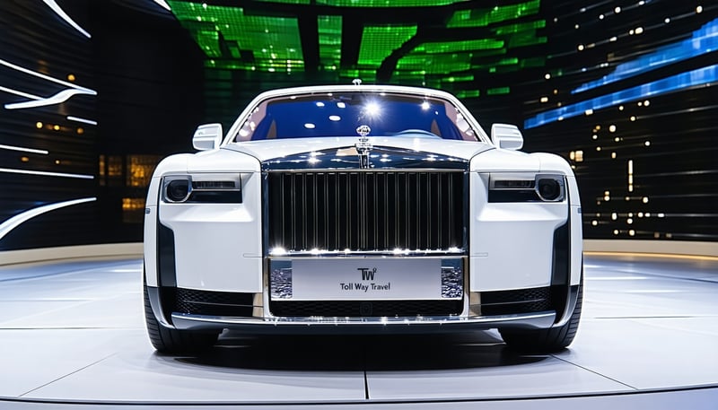 Modern luxury vehicle in Dubai operated by Toll Way Travel Modern luxury vehicle in Dubai operated by Toll Way Travel